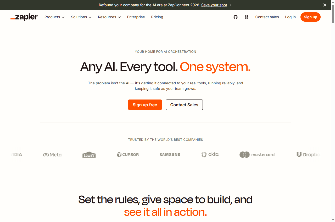 Zapier official website overview