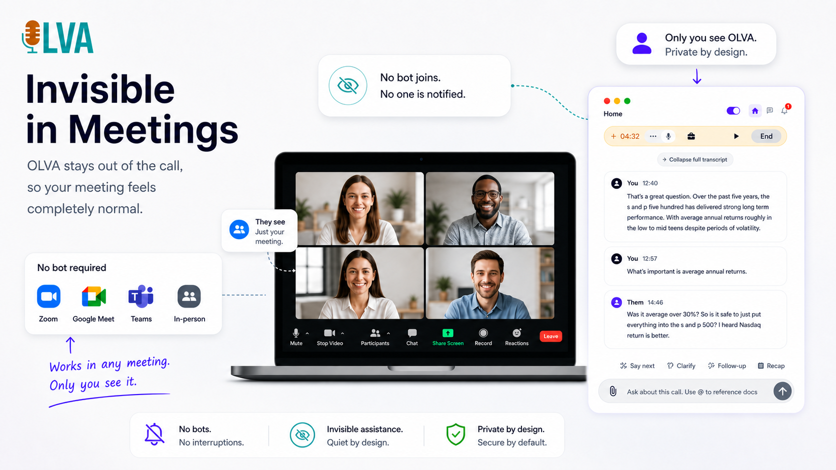 OLVA official meeting interface preview